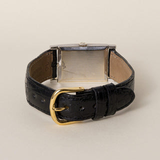 Vintage 14K Gold Hamilton Lord Lancaster R Model Leather Strap Mechanical Watch
