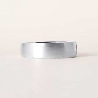 14K White Gold Men's Wedding Band 0.30 Carat Flush Set Diamond