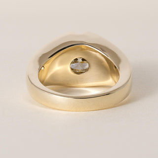 18K Gold 2.70 Carat Diamond GIA U-V VS1 Sunburst Solitaire Engagement Ring