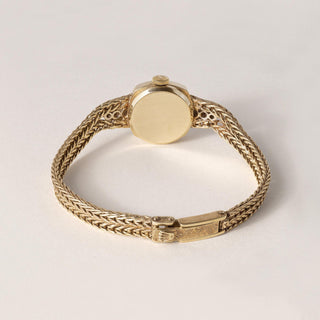 Vintage 14K Gold Ladies Classique Rolex Watch With Diamonds