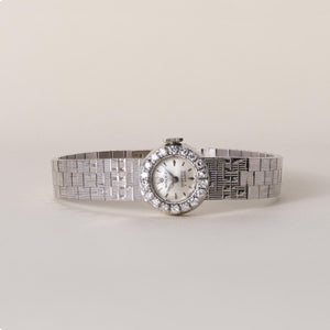 Vintage Ladies 18K Gold Rolex Serpico y Laino Diamond Watch
