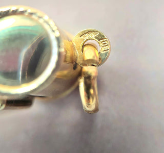 Adorable 14K Gold Vintage Whistle Pendant Charm