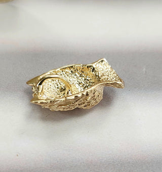 Vintage 14K Gold Terrier Dog Sapphire Eyes Pendant