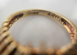 18K Gold 0.50 Carat Pear Shape Diamond Wishbone Ring
