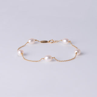 18K Gold Tiffany & Co Elsa Peretti Vintage Pearl Bracelet