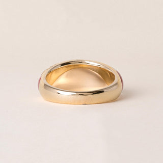 Kabana 14K Gold Mother of Pearl Mosaic & Diamond Accent Ring