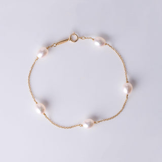 18K Gold Tiffany & Co Elsa Peretti Vintage Pearl Bracelet