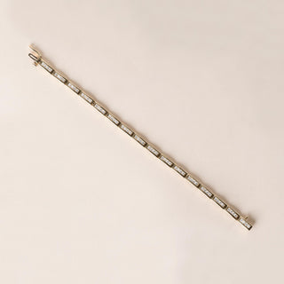 Classic 14K Gold 2 Carats Diamond Channel Set Tennis Bracelet Size 7.25 Inch