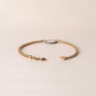 Vintage Victoria Canadian Coin Charm Bracelet Franco Chain Antique 9K Gold